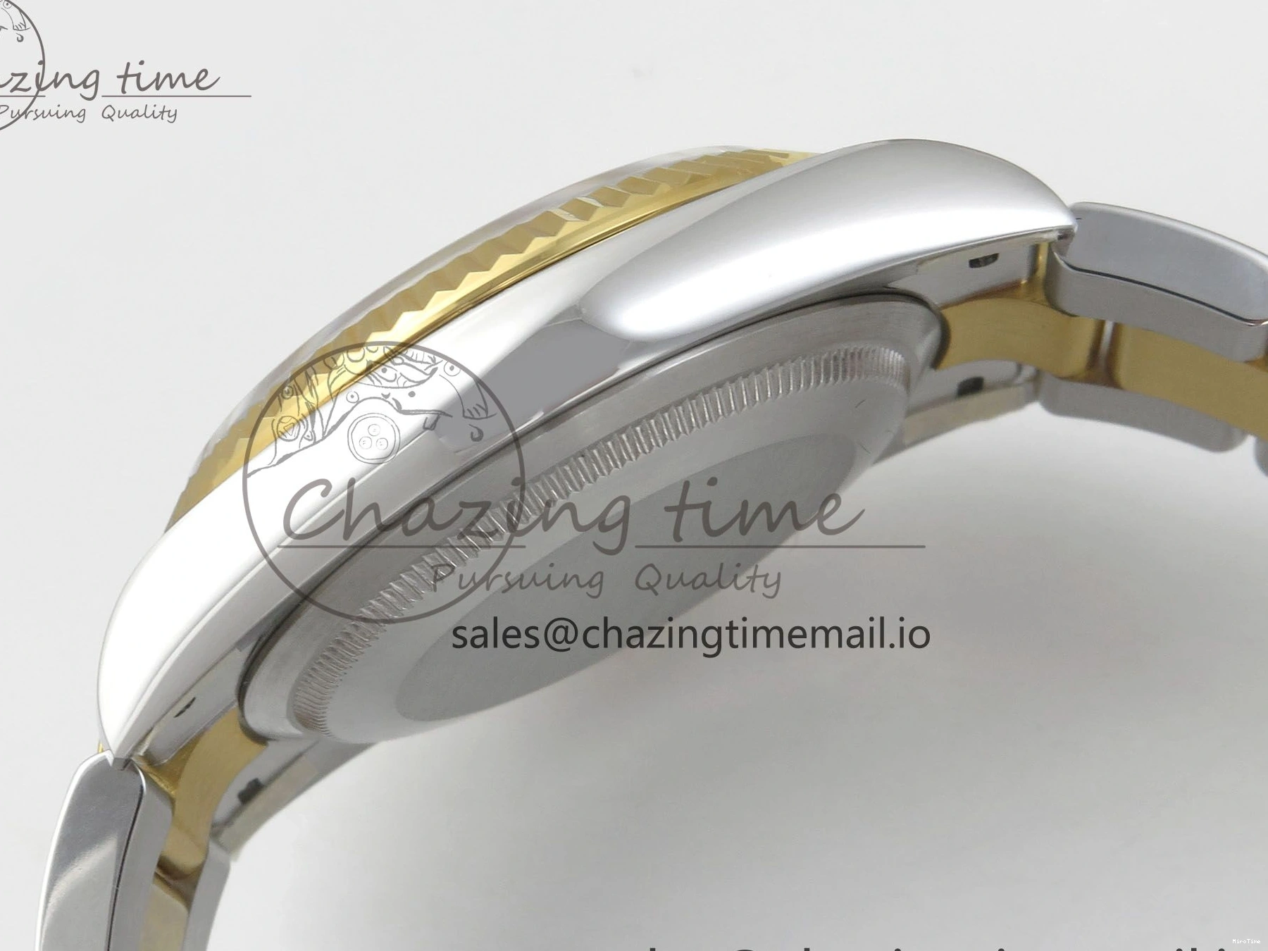 MiroTime 0327 SunProtective DateJust 36 SS YG ARF 1:1 Best Edition 904L Steel YG Leaf Diamonds Dial on Oyster Bracelet SH 87